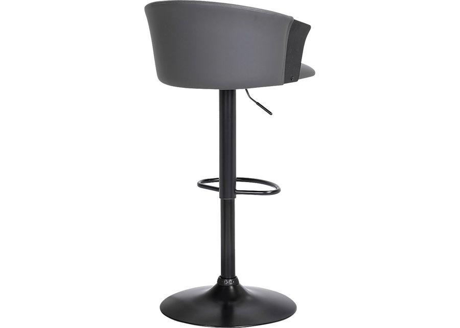 Lemsea Gray Adjustable Barstool