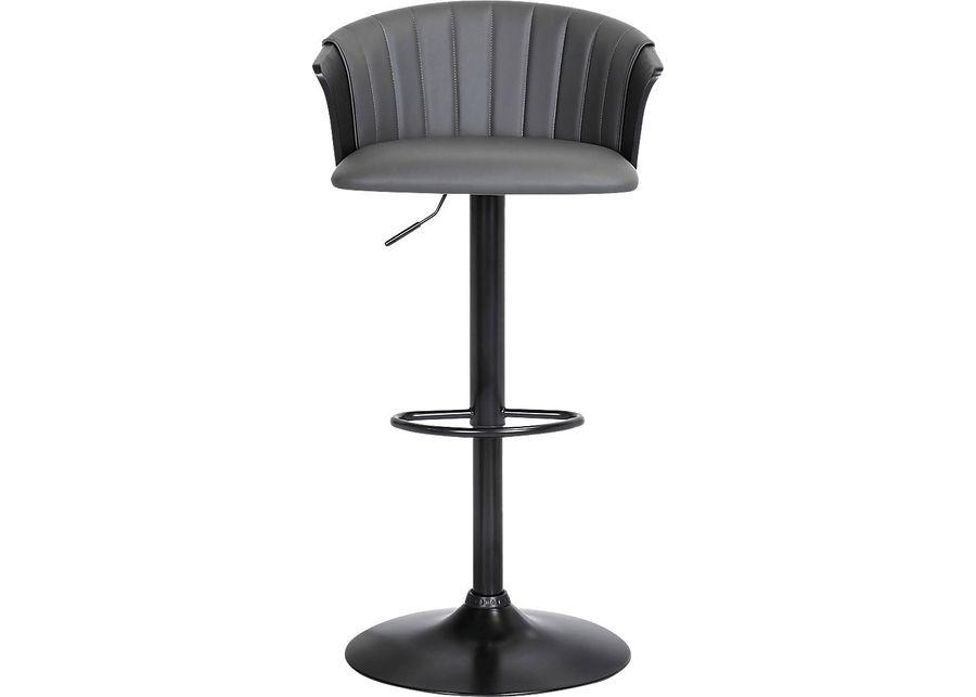 Lemsea Gray Adjustable Barstool