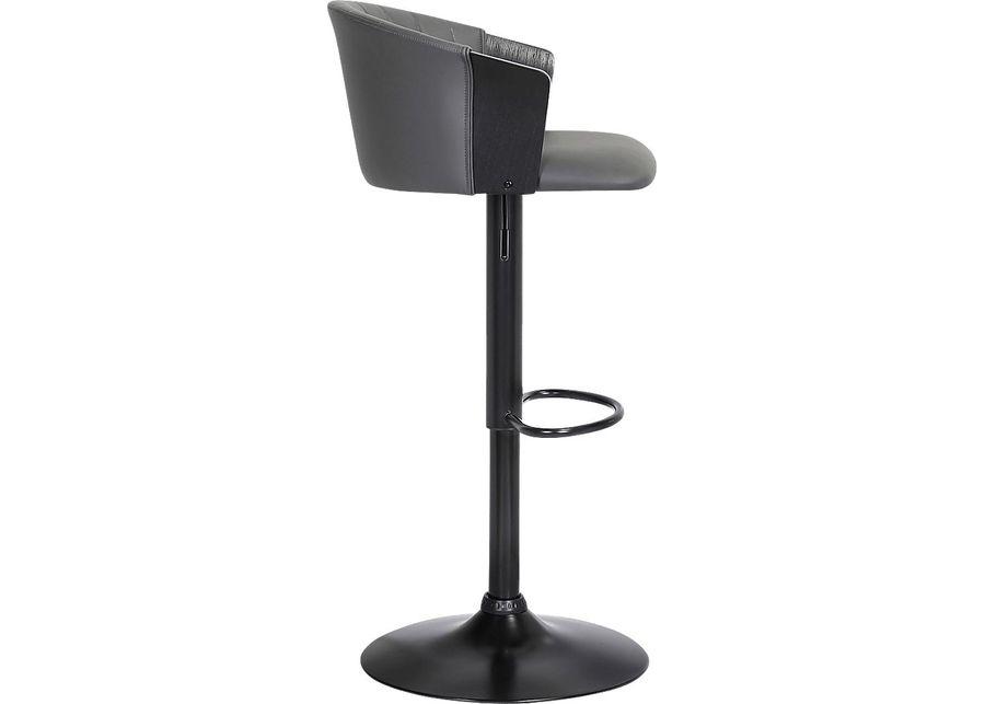 Lemsea Gray Adjustable Barstool