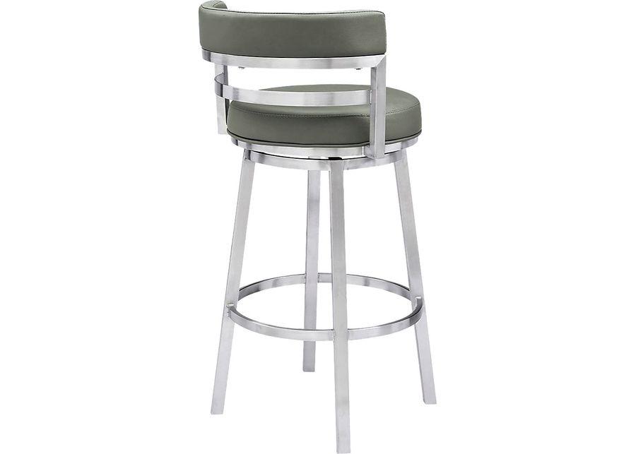 Haligue Gray Swivel Barstool