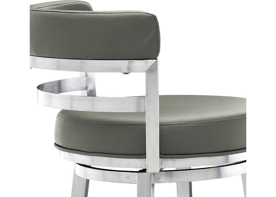 Haligue Gray Swivel Barstool