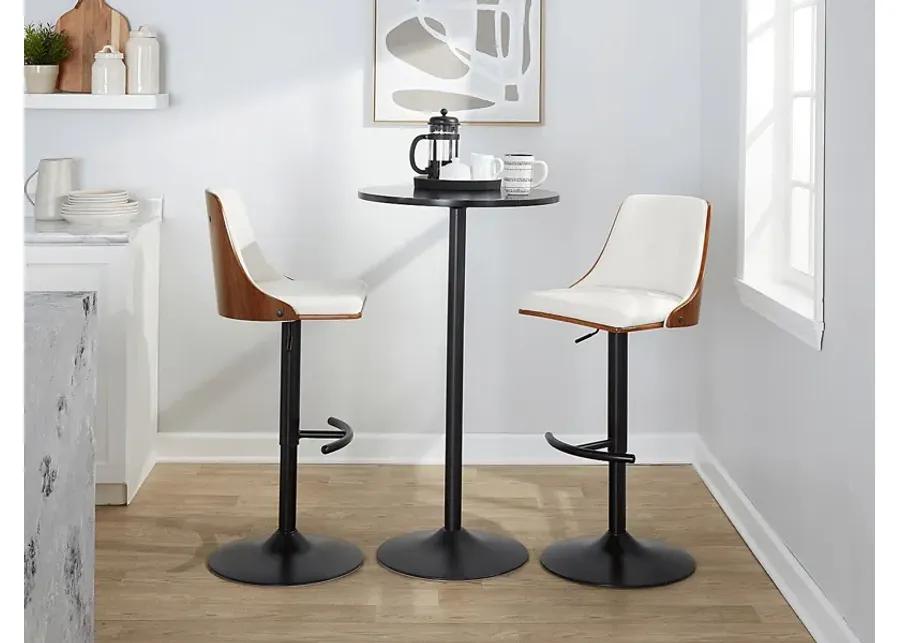 Wyndtop II White Adjustable Barstool, Set of 2