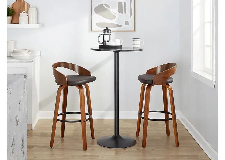 Zykan IV Brown Barstool, Set of 2