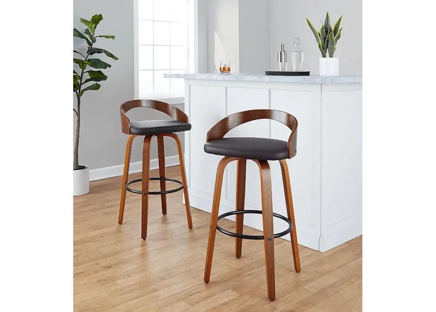 Zykan IV Brown Barstool, Set of 2