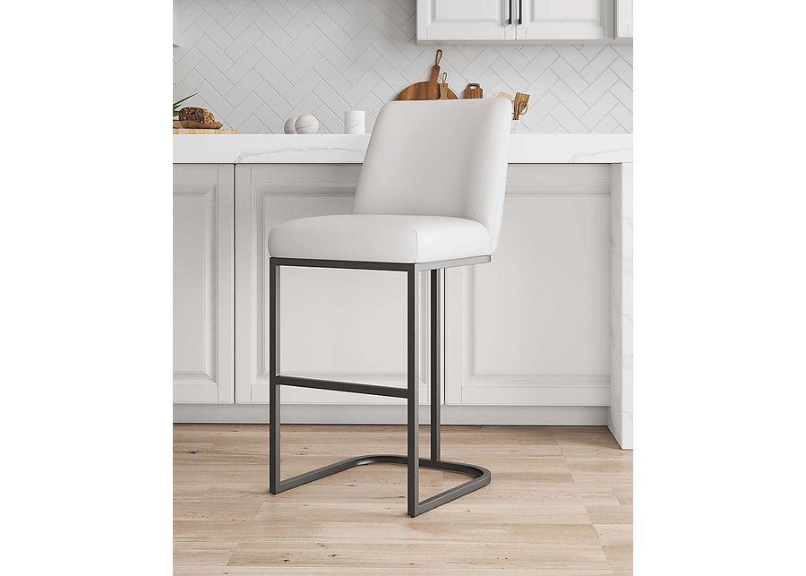 Foxiana White Barstool