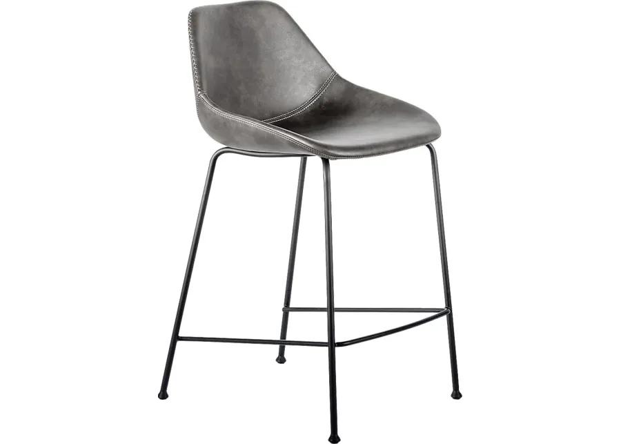 Rockcress Dark Gray Counter Stool, Set of 2