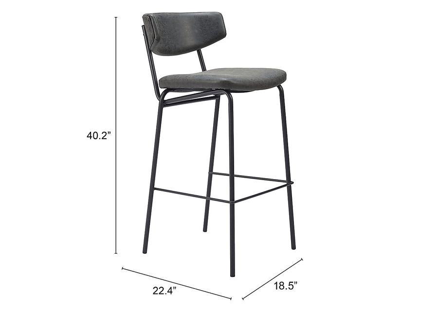 Haciendas Black Barstool, Set of 2