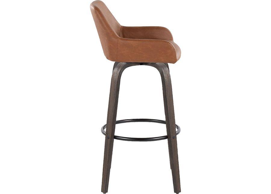 Rimcrest VII Camel Swivel Barstool, Set of 2