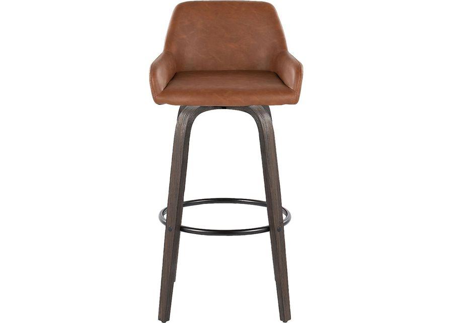 Rimcrest VII Camel Swivel Barstool, Set of 2