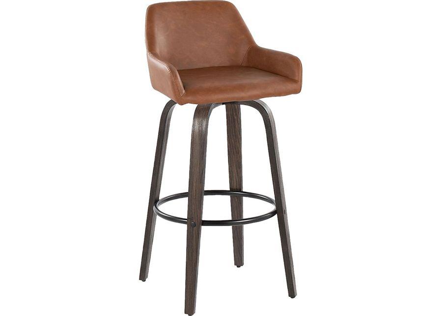 Rimcrest VII Camel Swivel Barstool, Set of 2