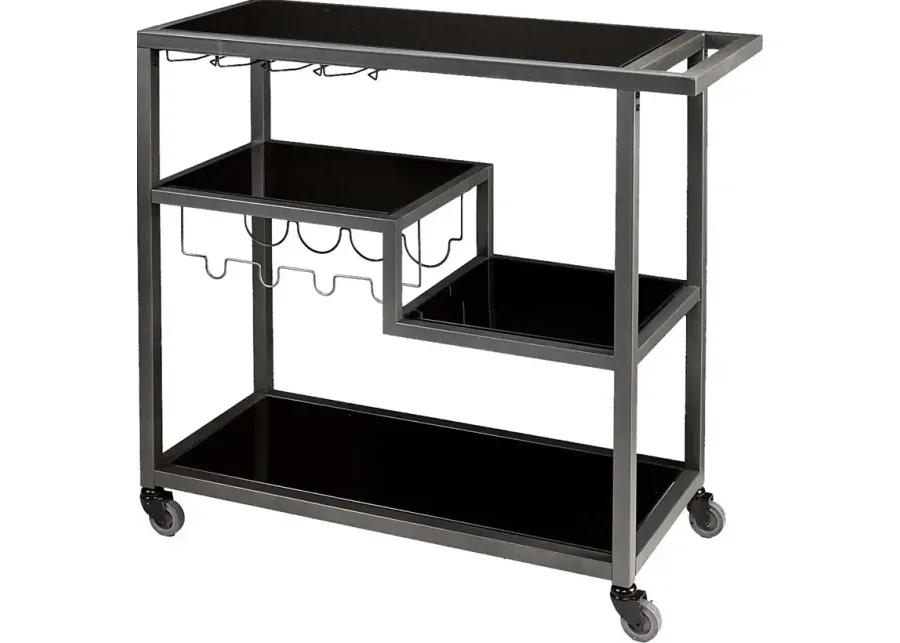 Zephs Black Bar Cart