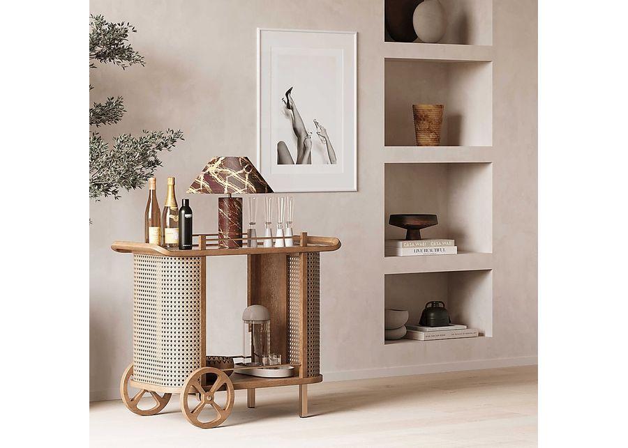 Archelle Brown Bar Cart