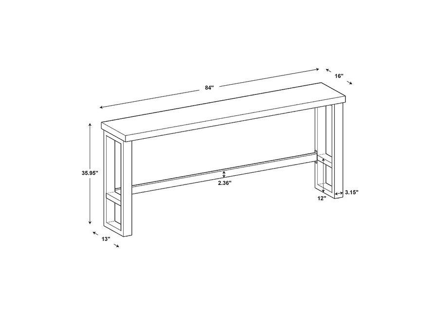 Deleya Brown Bar Table