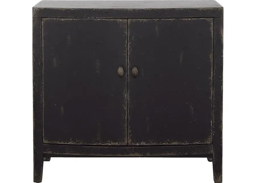 Thrall Black Accent Cabinet