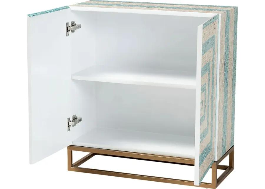 Abiathar Blue Accent Cabinet