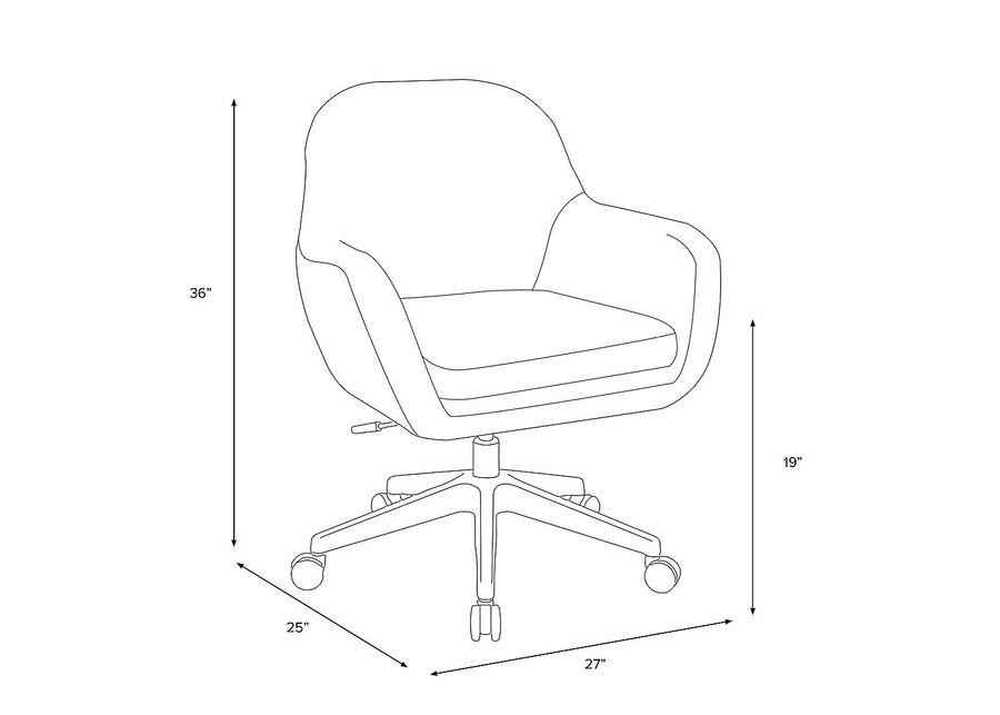 Bulwer Gray Desk Chair