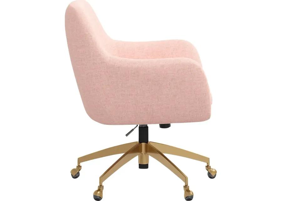 Bulwer Pink Desk Chair