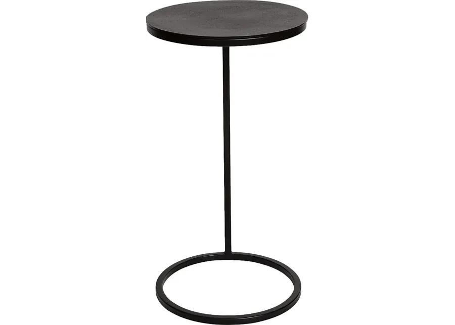 Navika Black Accent Table