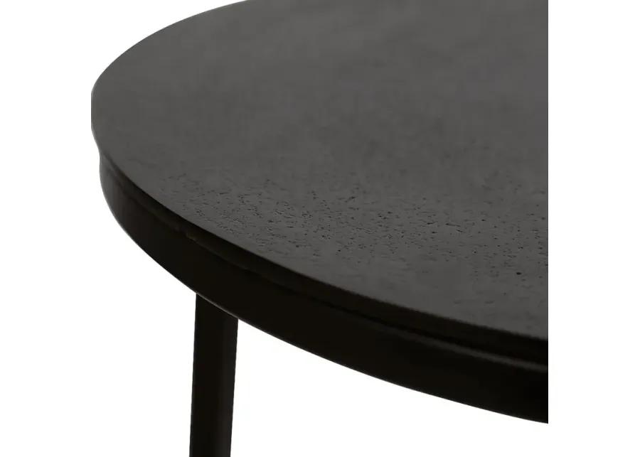 Navika Black Accent Table