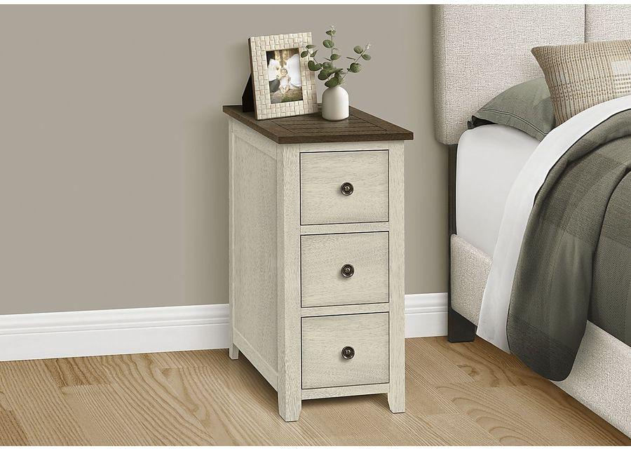 Willaura White Accent Table