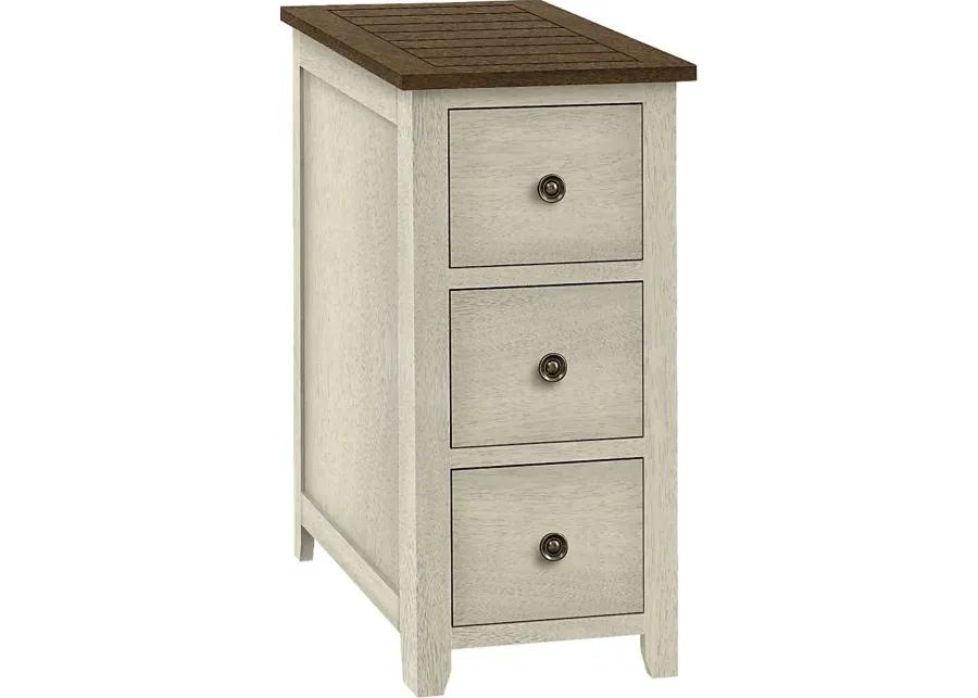 Willaura White Accent Table