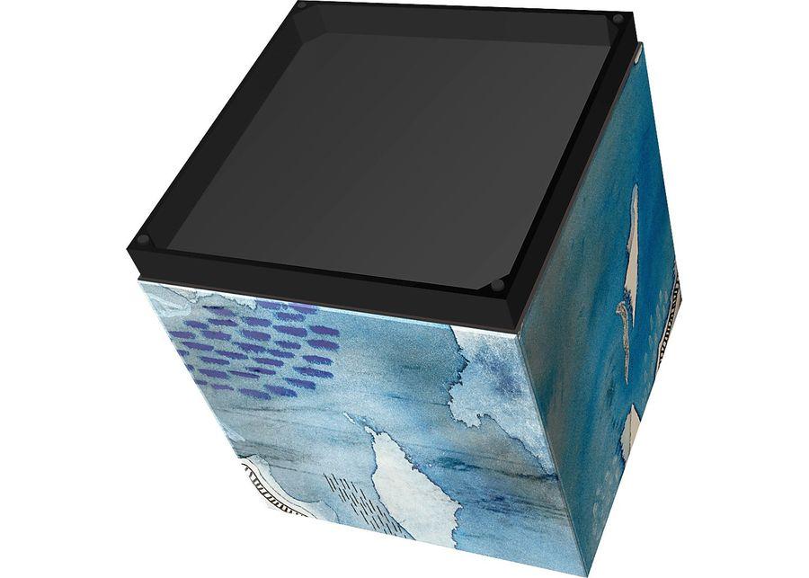 Balok Blue Accent Table