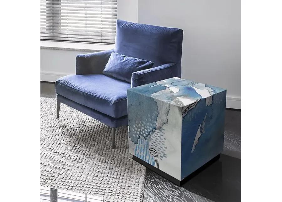 Balok Blue Accent Table