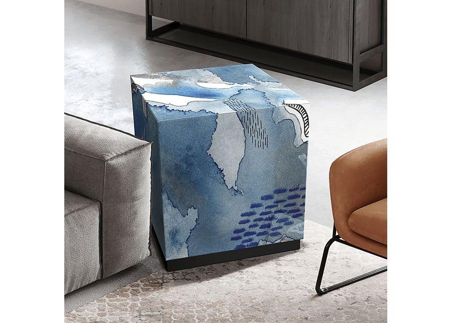 Balok Blue Accent Table