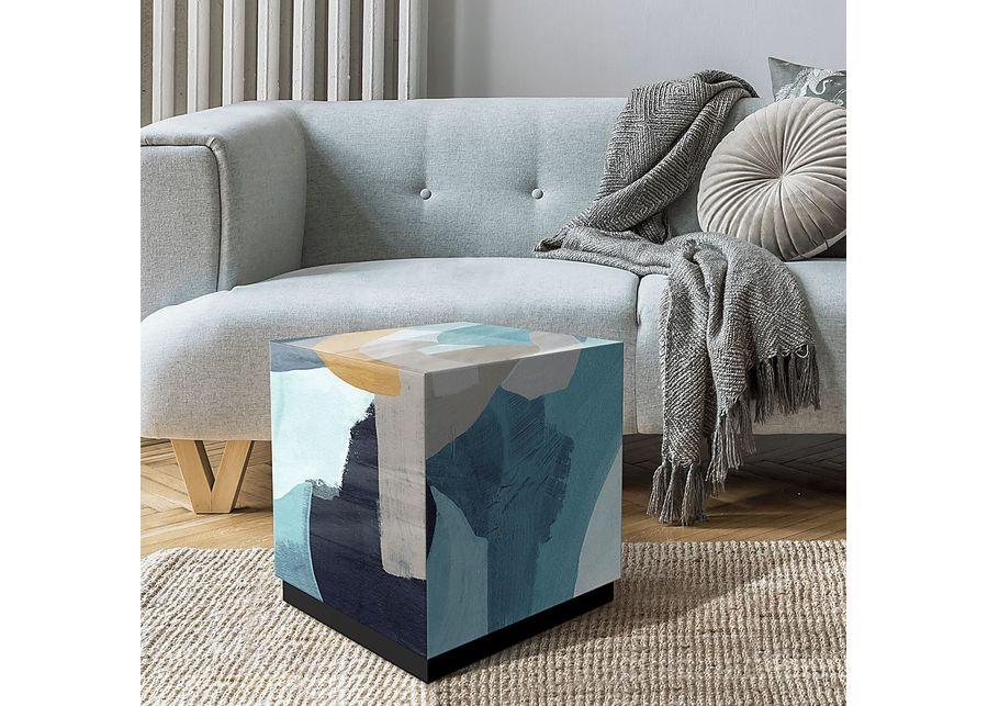 Durazno Blue Accent Table