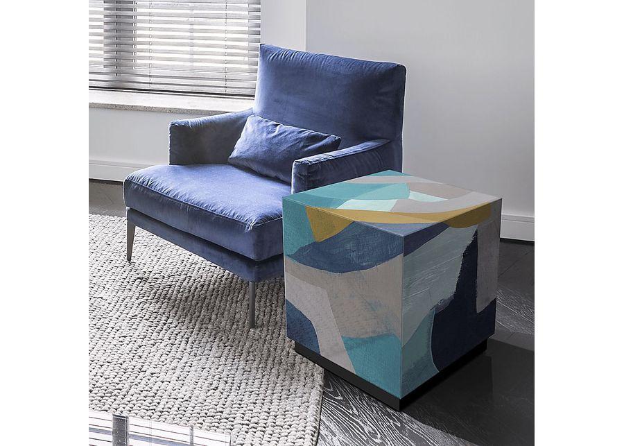 Durazno Blue Accent Table