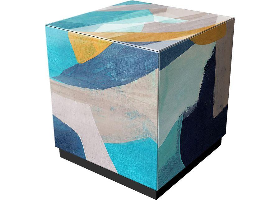 Durazno Blue Accent Table