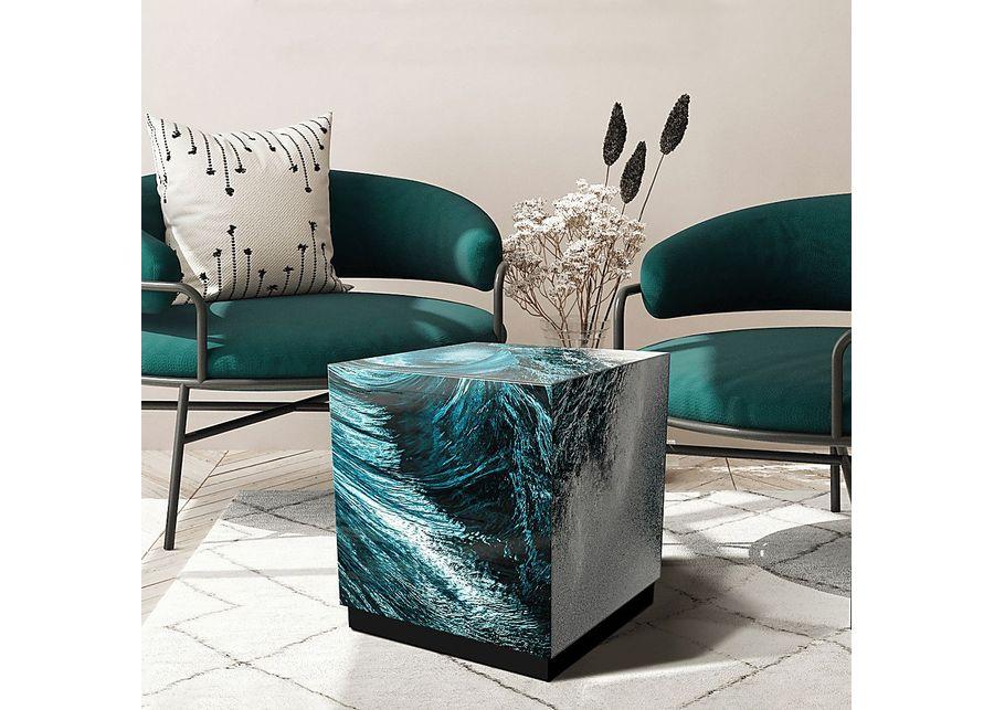 Pandarey Blue Accent Table