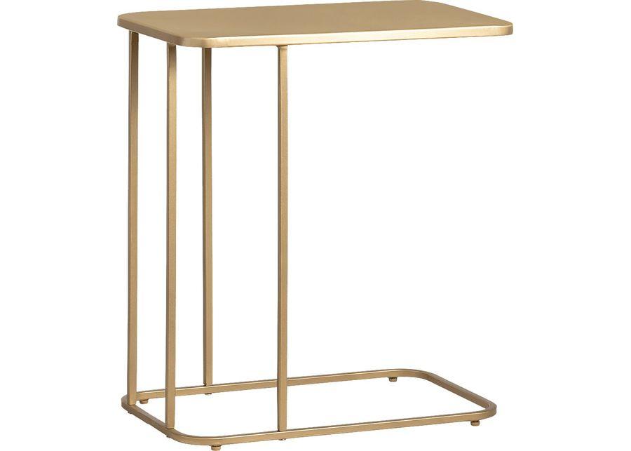 Adelay Gold Accent Table