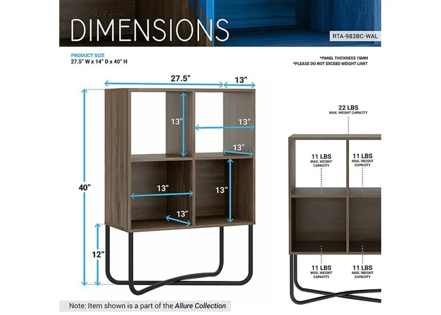 Midamis Walnut Bookcase