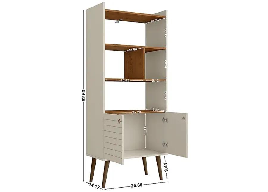 Corriedale Off-White Bookcase