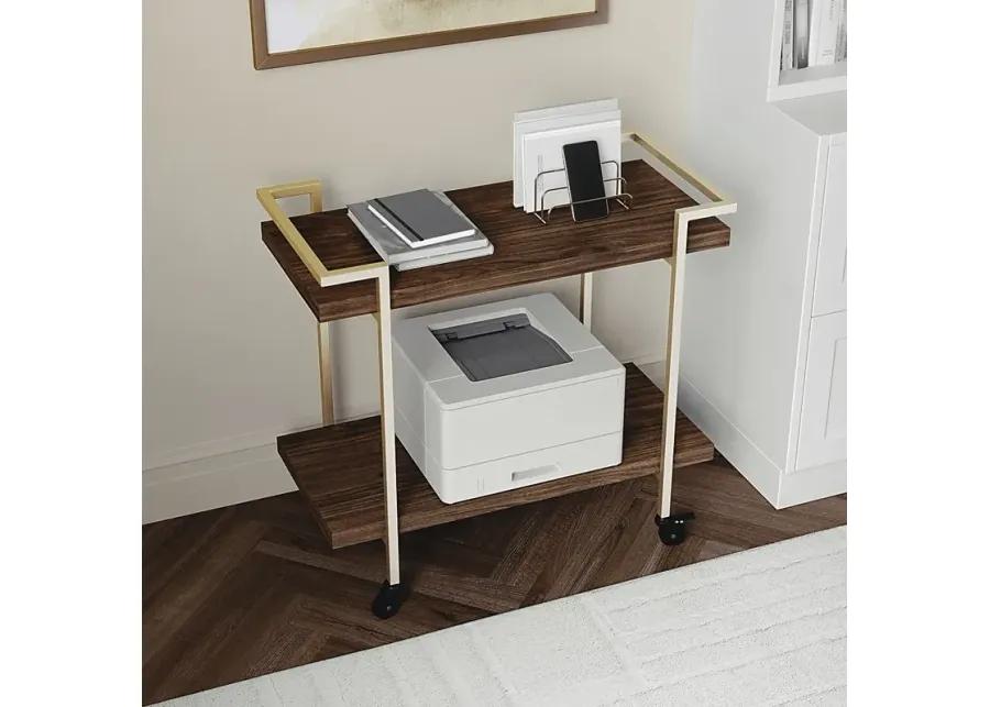 Azaline Brown Printer Cart