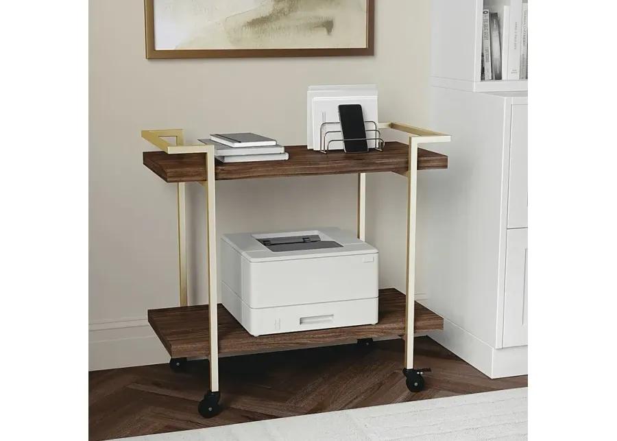 Azaline Brown Printer Cart