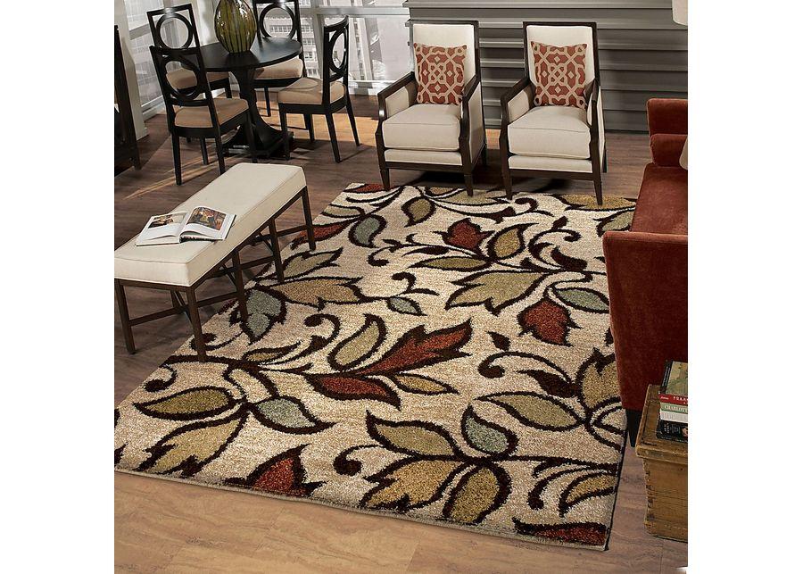 Raud Beige 5'3 x 7'6 Rug