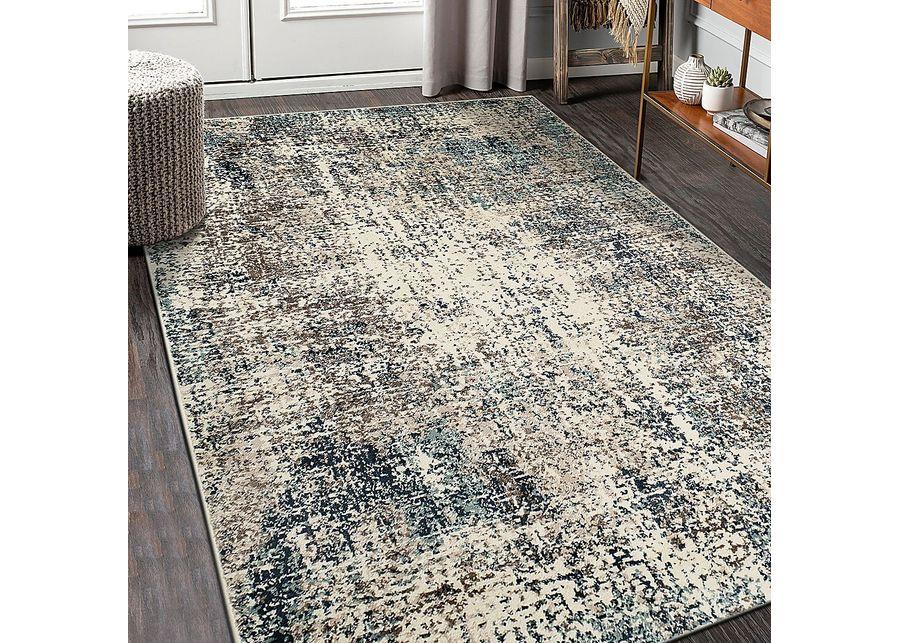 Sorni Blue 5'1 x 7'6 Rug