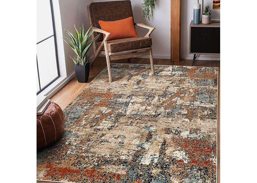 Aguai Orange 5'1 x 7'6 Rug