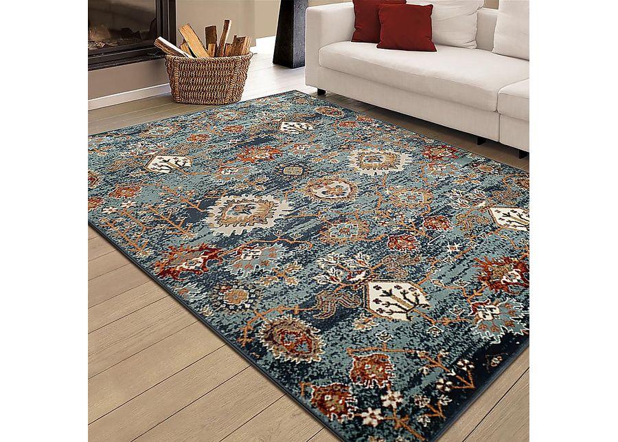 Varena Blue 5'1 x 7'6 Rug