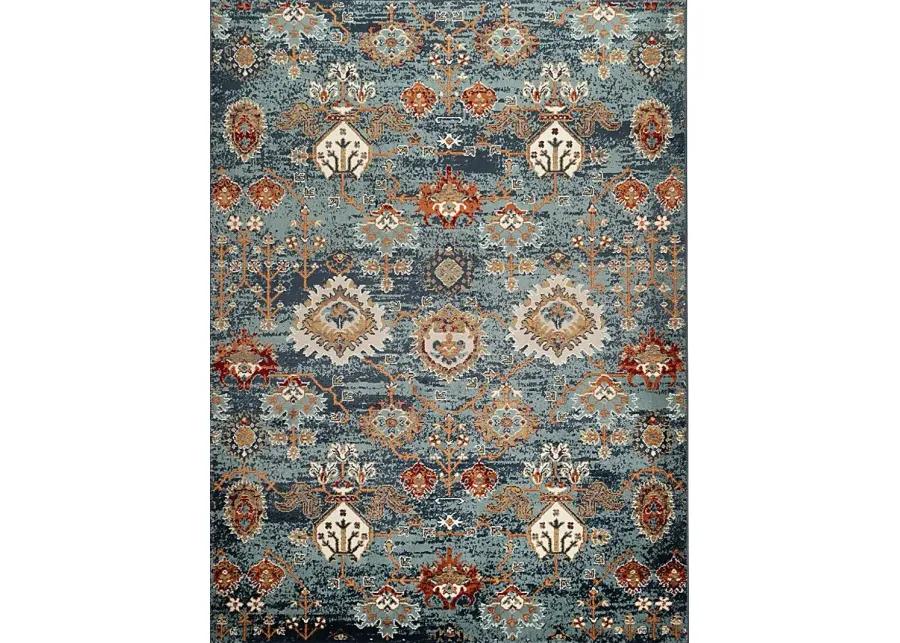 Varena Blue 5'1 x 7'6 Rug