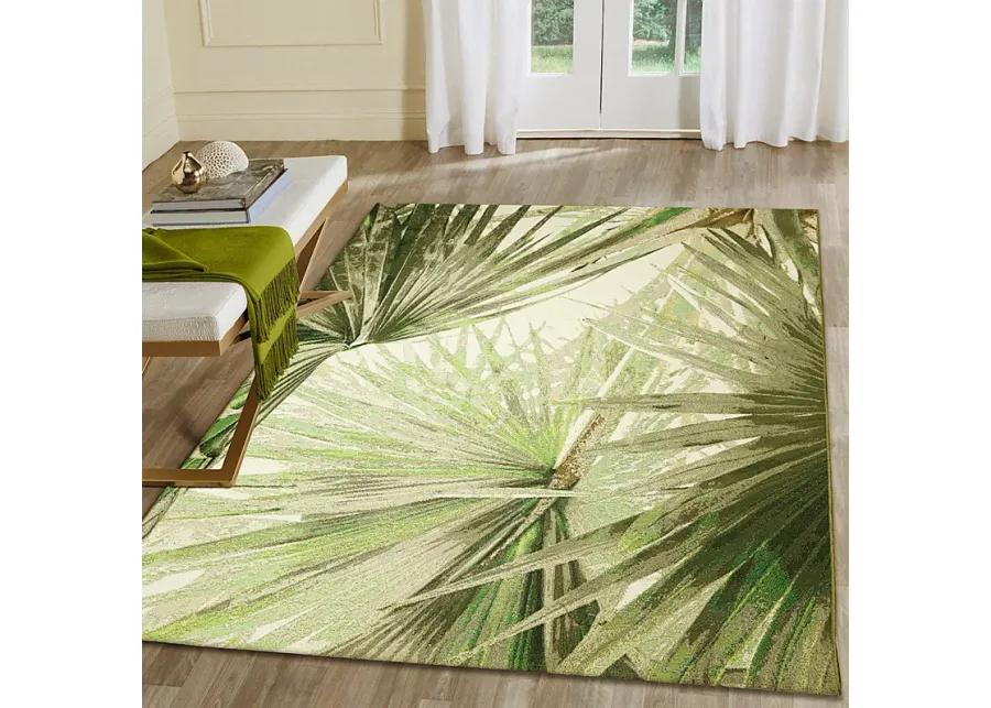 Marpond Green 4'10 x 7'6 Indoor/Outdoor Rug
