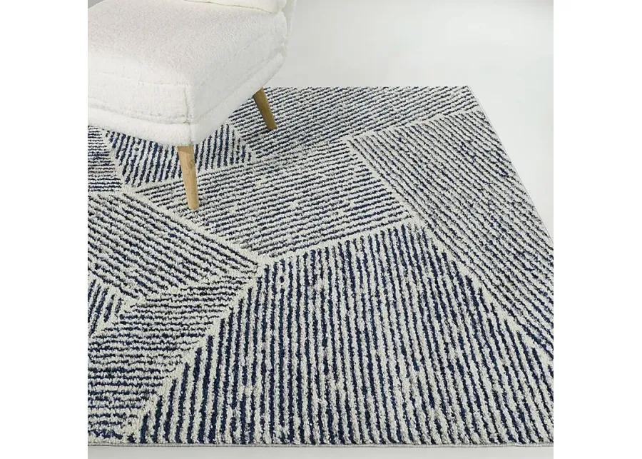 Faippen Ivory/Blue 5'3 x 7' Rug