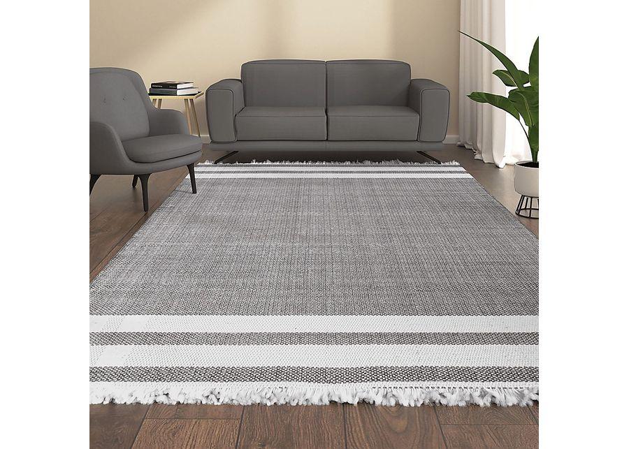 Kebba Gray 5' x 7'9 Indoor/Outdoor Rug