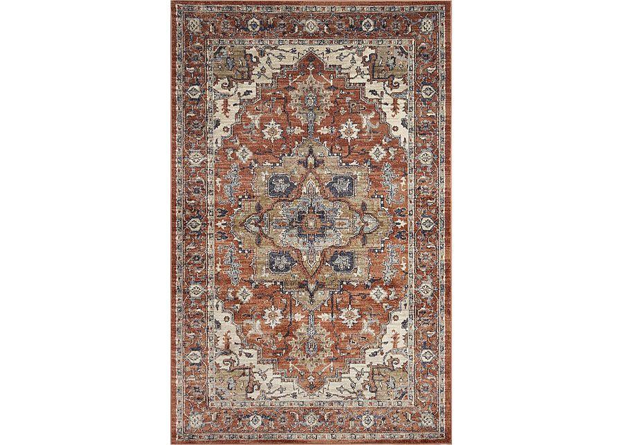 Paeris Rust 5'3 x 7'6 Rug