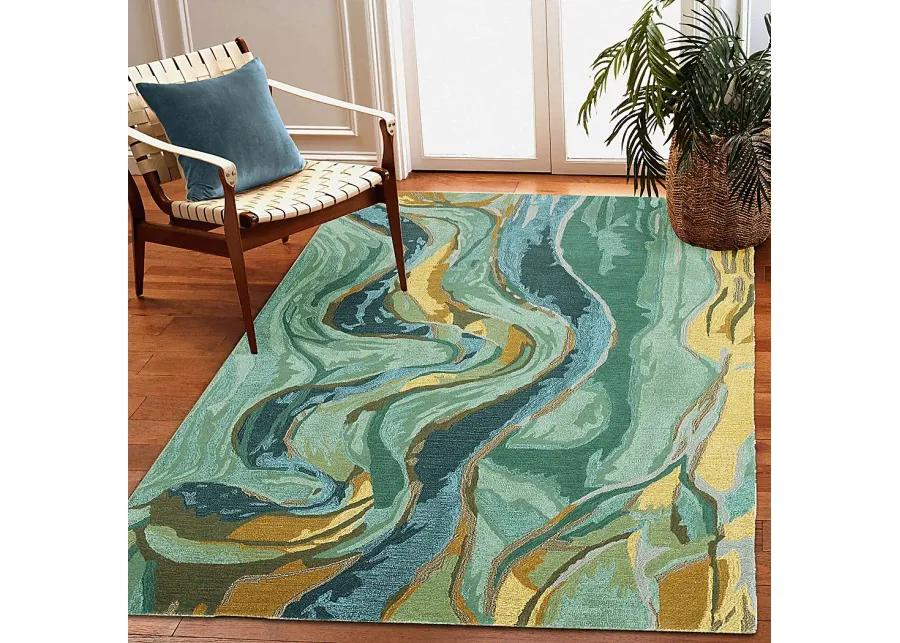 Kerym Blue 5 ' x 7'6 Rug