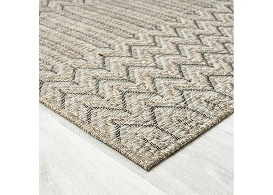 Eldoxo Tan 5' x 7' Indoor/Outdoor Rug