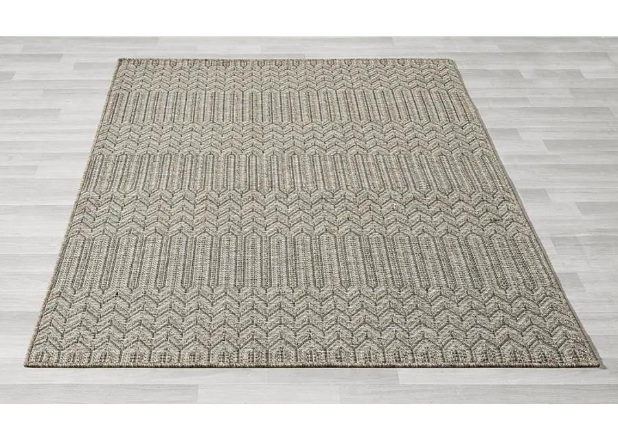 Eldoxo Tan 5' x 7' Indoor/Outdoor Rug