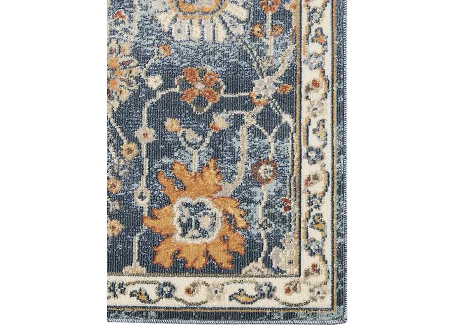 Pilvons Navy 7'9 x 9'9 Indoor/Outdoor Rug